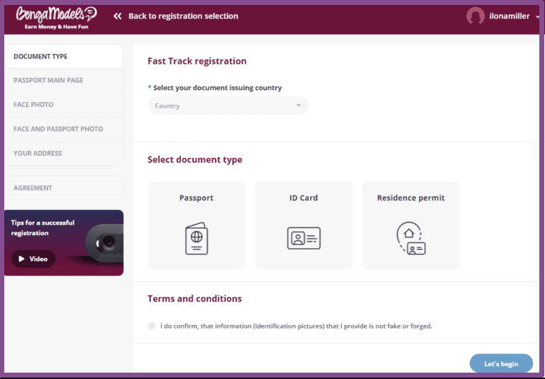 BongaCams Modell anmelden: Fast Track Anmeldung