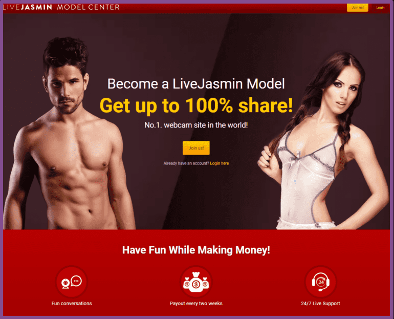 LiveJasmin Center Startseite